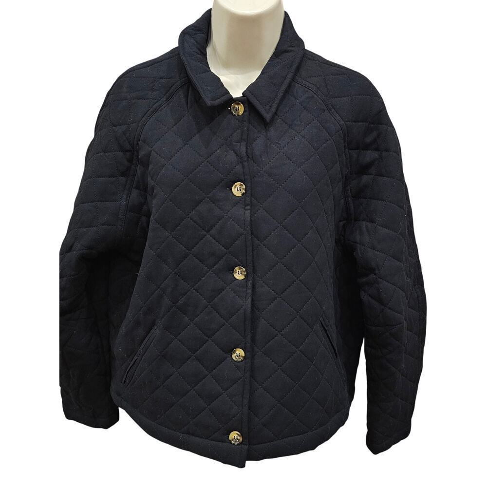 Soft rebels ecovera viscose quilted light jacket shaket w/ pockets M black warm